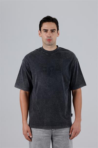 New Era Oversize Tişört Erkek Siyah