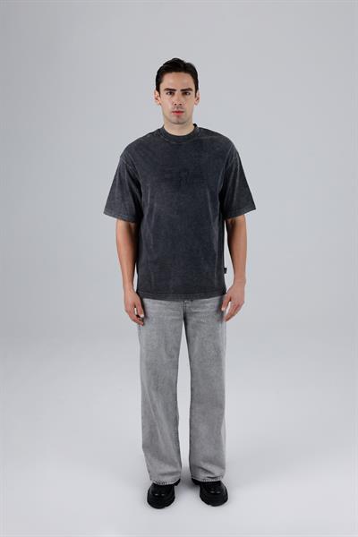 New Era Oversize Tişört Erkek Siyah