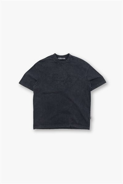 New Era Oversize Tişört Erkek Siyah