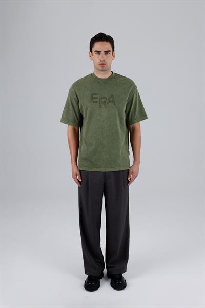 New Era Oversize Tişört Erkek Yeşil