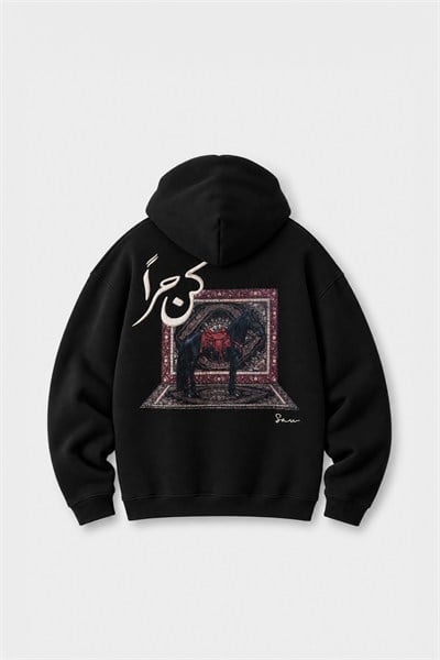 Noble Steed Oversize Erkek Sweatshirt Siyah