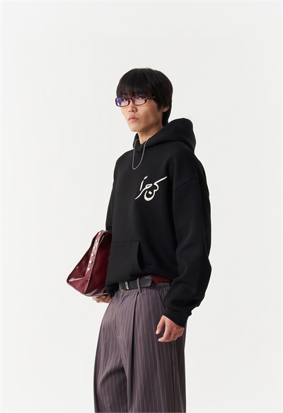 Noble Steed Oversize Erkek Sweatshirt Siyah