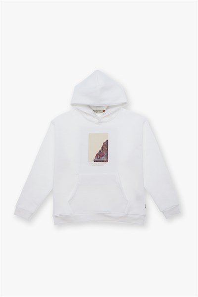 Not All Wounds Are Visible Oversize Sweatshirt Kadın Ekru