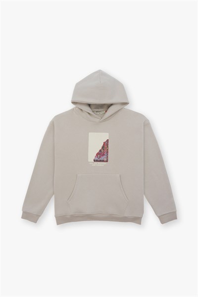 Not All Wounds Are Visible Oversize Sweatshirt Erkek Stone