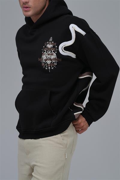 Nothing to Lose Oversize Sweatshirt Erkek Siyah