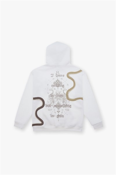 Nothing to Lose Oversize Sweatshirt Erkek Ekru