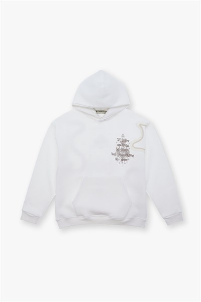 Nothing to Lose Oversize Sweatshirt Erkek Ekru