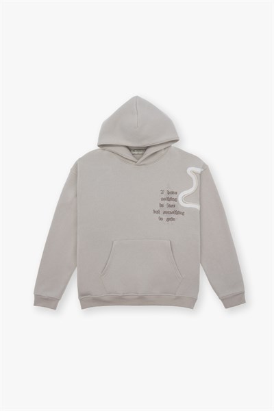 Nothing to Lose Oversize Sweatshirt Erkek Stone