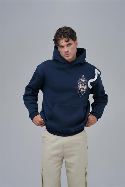Nothing to Lose Oversize Sweatshirt Erkek İndigo