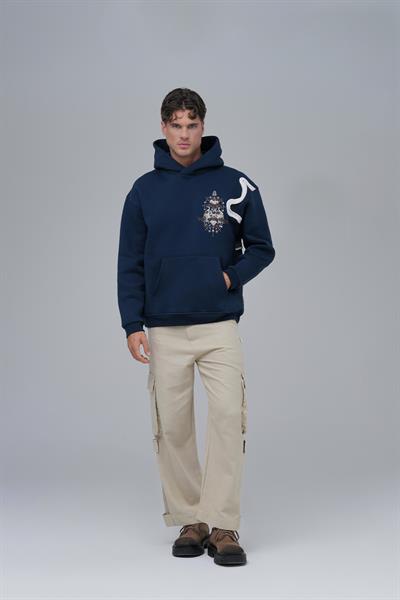 Nothing to Lose Oversize Sweatshirt Erkek İndigo
