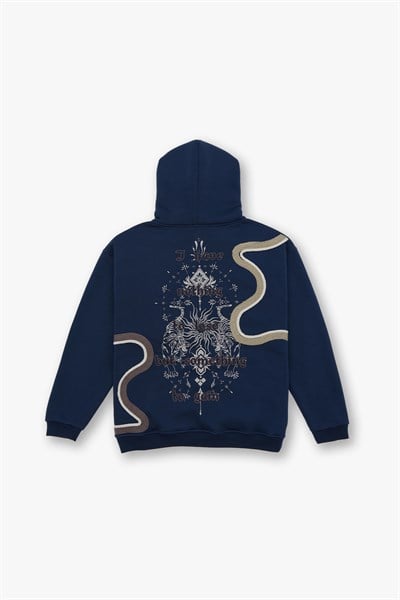 Nothing to Lose Oversize Sweatshirt Erkek İndigo