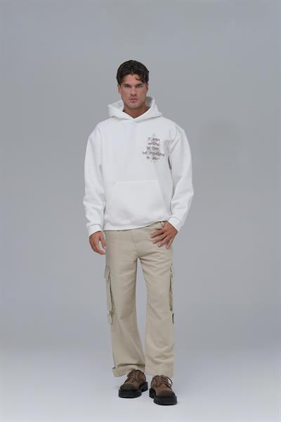 Nothing to Lose Oversize Sweatshirt Erkek Ekru