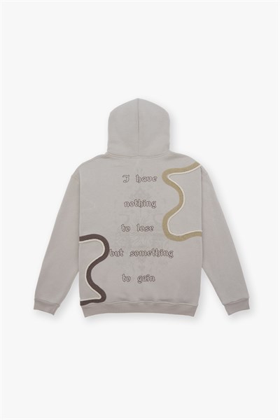 Nothing to Lose Oversize Sweatshirt Erkek Stone