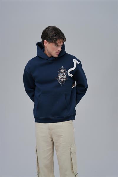 Nothing to Lose Oversize Sweatshirt Erkek İndigo