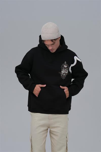 Nothing to Lose Oversize Sweatshirt Erkek Siyah