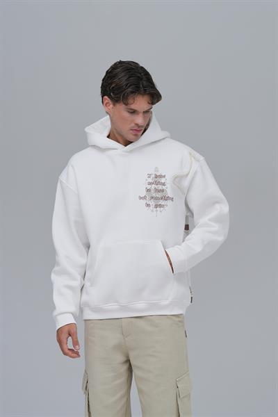 Nothing to Lose Oversize Sweatshirt Erkek Ekru