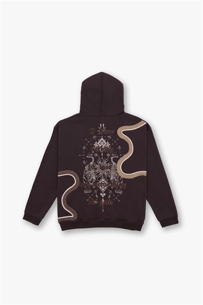 Nothing to Lose Oversize Sweatshirt Kadın Kahverengi