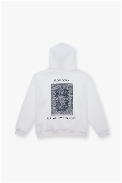 Now Manifesto Oversize Sweatshirt Erkek Ekru