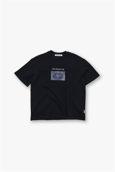 Now Manifesto Oversize Tişört Kadın Siyah