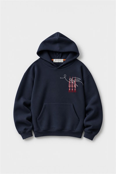 Oriental Legacy Oversize Erkek Sweatshirt Lacivert
