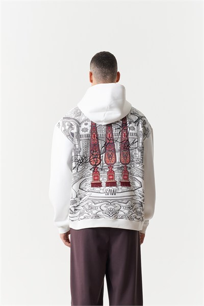 Oriental Legacy Oversize Erkek Sweatshirt Ekru