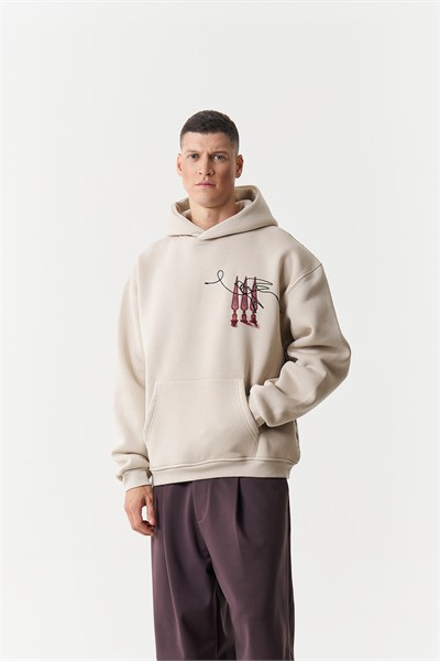 Oriental Legacy Oversize Erkek Sweatshirt Stone