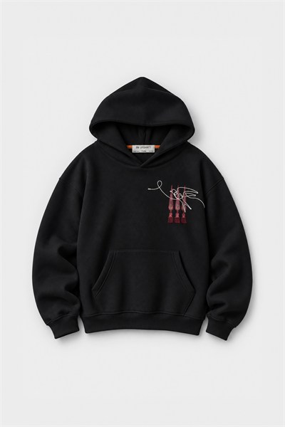 Oriental Legacy Oversize Erkek Sweatshirt Siyah