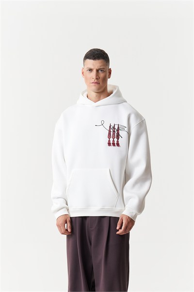 Oriental Legacy Oversize Erkek Sweatshirt Ekru