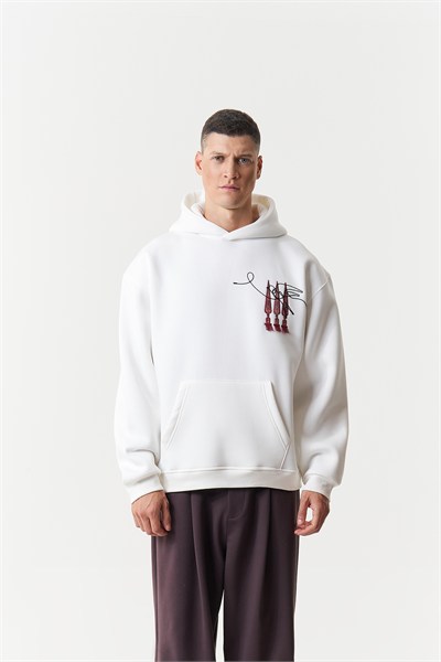 Oriental Legacy Oversize Erkek Sweatshirt Ekru