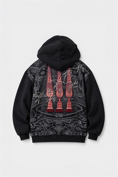 Oriental Legacy Oversize Erkek Sweatshirt Siyah
