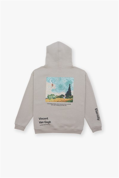 Paradise Within Oversize Sweatshirt Kadın Stone