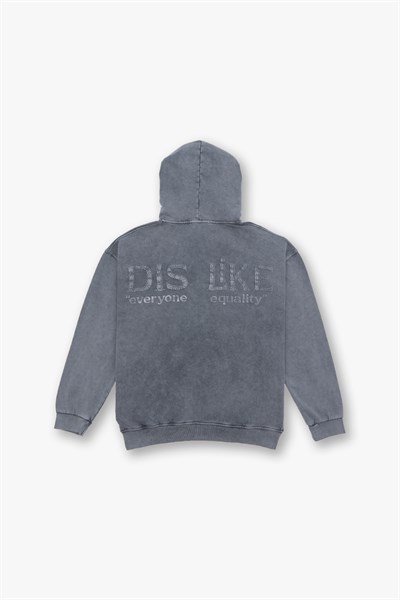 Paradox Oversize Sweatshirt Erkek Füme