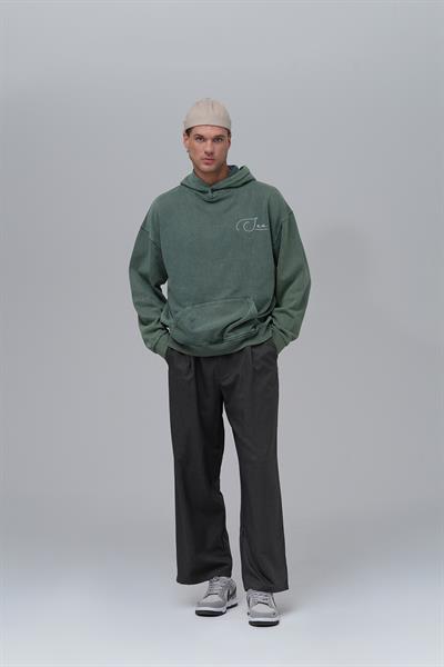 Paradox Oversize Sweatshirt Erkek Yeşil