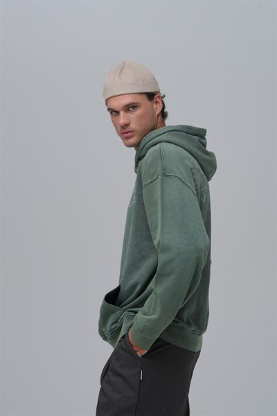Paradox Oversize Sweatshirt Erkek Yeşil