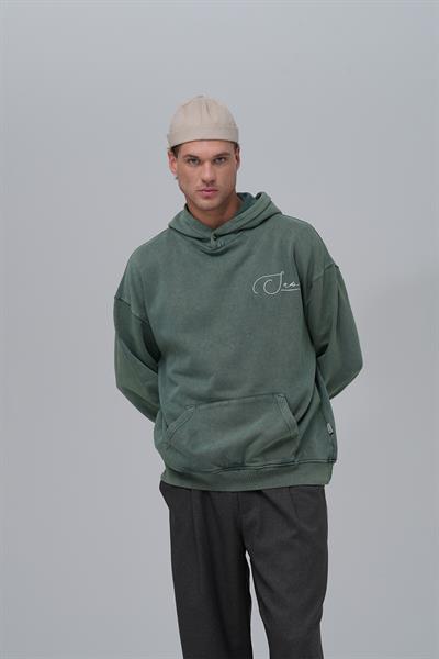 Paradox Oversize Sweatshirt Erkek Yeşil