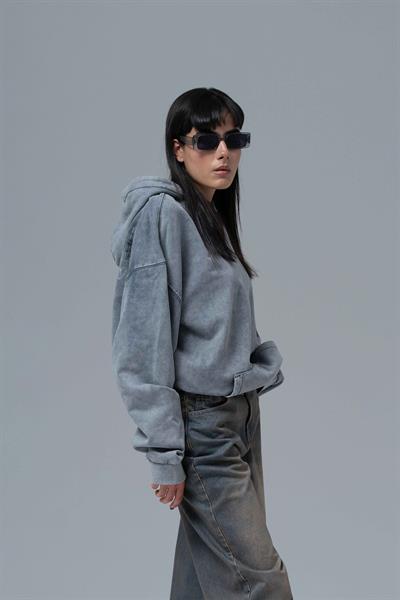 Paradox Oversize Sweatshirt Kadın Füme