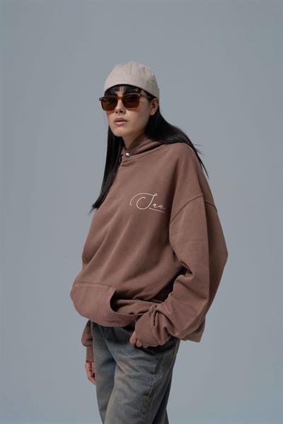 Paradox Oversize Sweatshirt Kadın Kahverengi