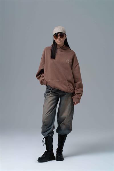 Paradox Oversize Sweatshirt Kadın Kahverengi