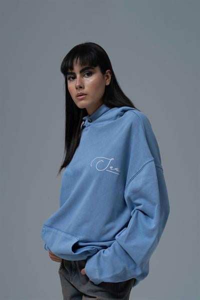 Paradox Oversize Sweatshirt Kadın Mavi