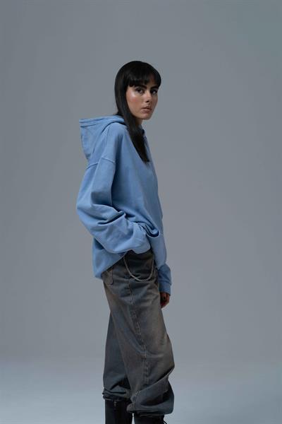 Paradox Oversize Sweatshirt Kadın Mavi