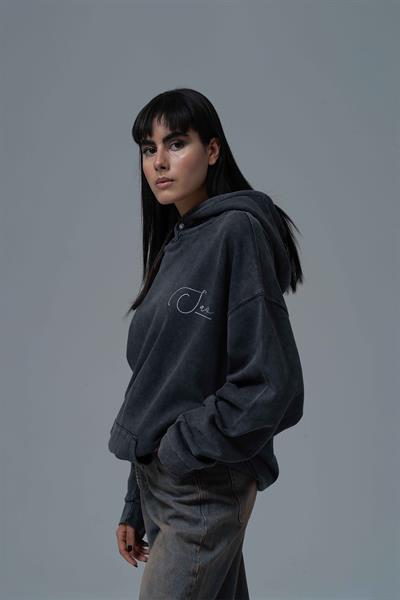 Paradox Oversize Sweatshirt Kadın Siyah