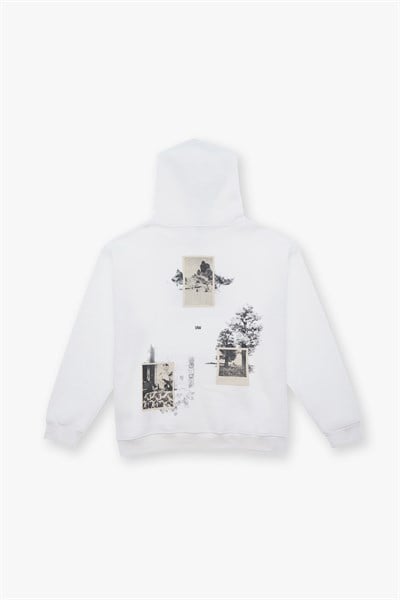 Portrait of a Generation Oversize Sweatshirt Erkek Ekru