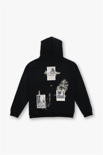 Portrait of a Generation Oversize Sweatshirt Kadın Siyah