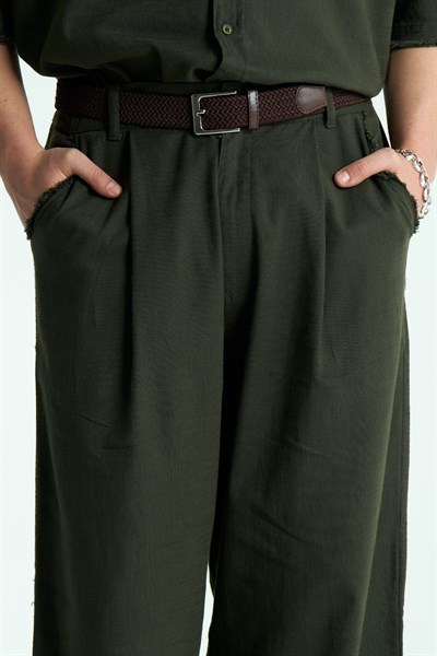 Rawen Oversize Erkek Pantolon Haki