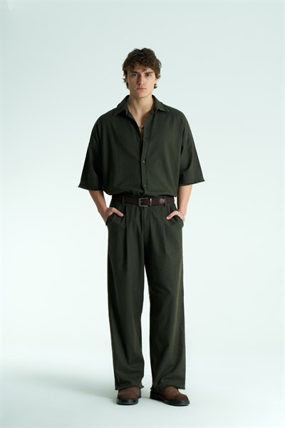 Rawen Oversize Erkek Pantolon Haki