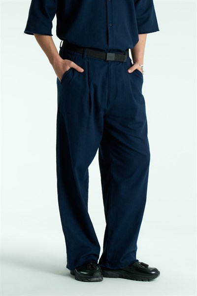 Rawen Oversize Erkek Pantolon Lacivert