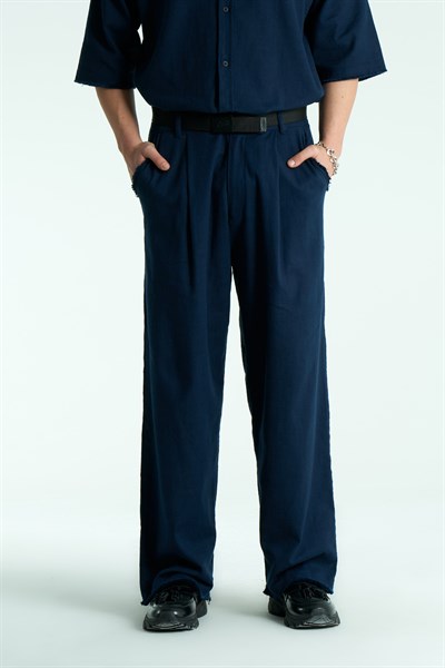 Rawen Oversize Erkek Pantolon Lacivert