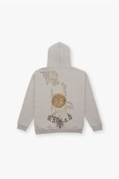 Realistic Oversize Sweatshirt Erkek Stone