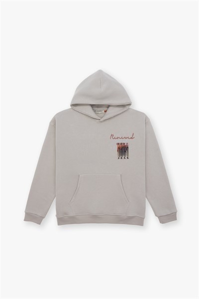 Renewed Flow Oversize Sweatshirt Erkek Stone