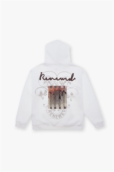 Renewed Flow Oversize Sweatshirt Erkek Ekru